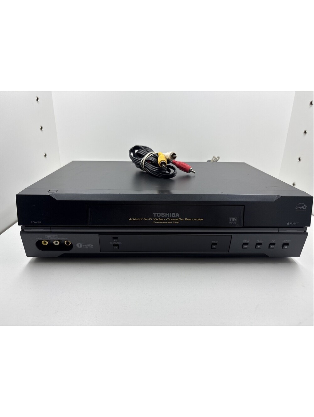 Toshiba W-522 Tested 4 Head Hi-Fi Stereo VCR VHS Player Recorder (No Remote)
